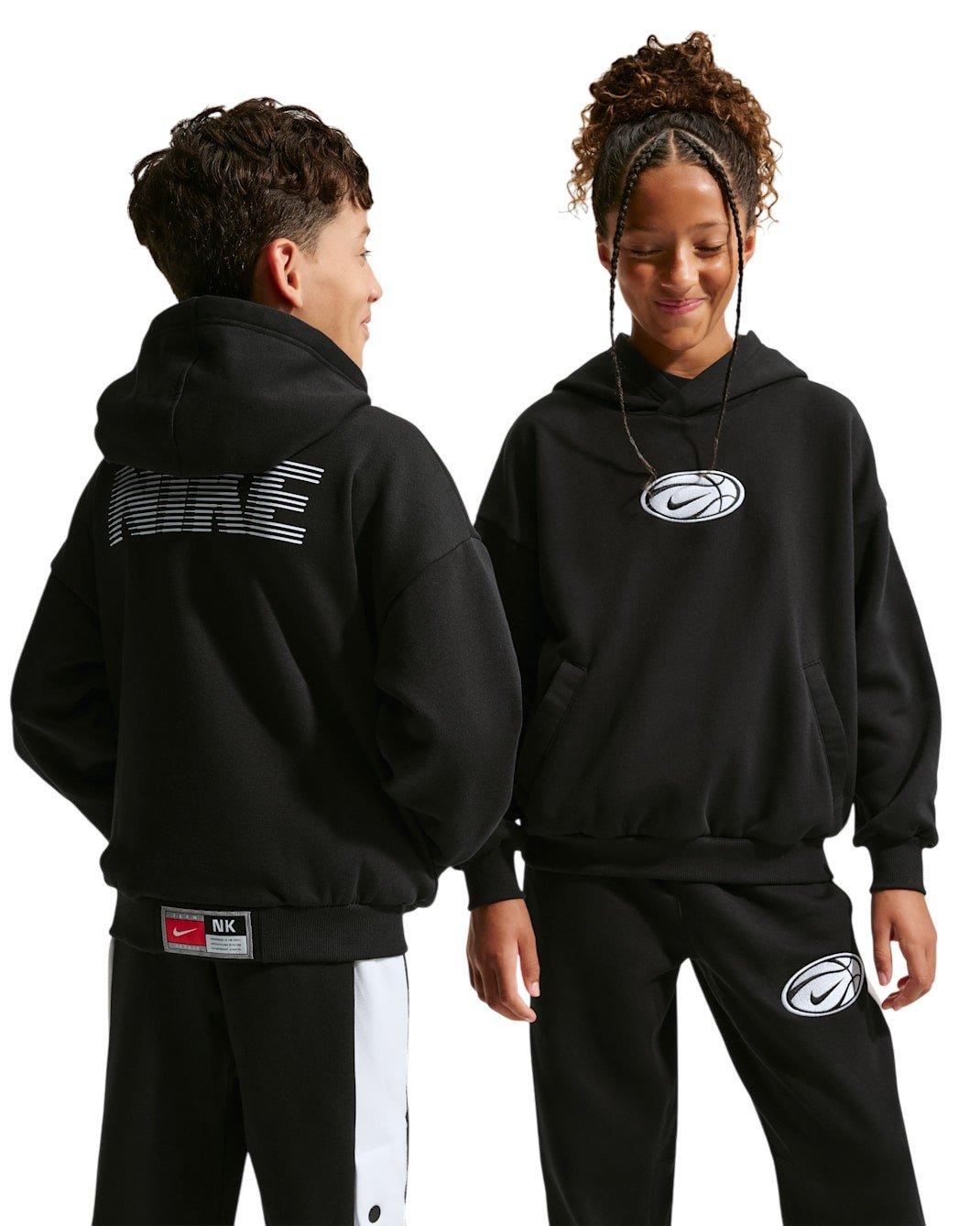 Nike Big Kids' Dri-FIT Basketball Hoodie - Black - BLACK